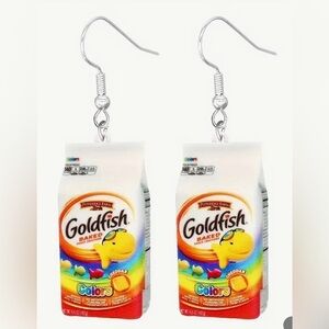 NEW Goldfish Snack Dangle Earrings